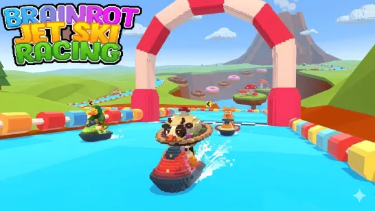 Play Brainrot Jet Ski Racing game