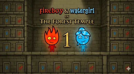 Play Fireboy and Watergirl 1 - The Forest Temple game